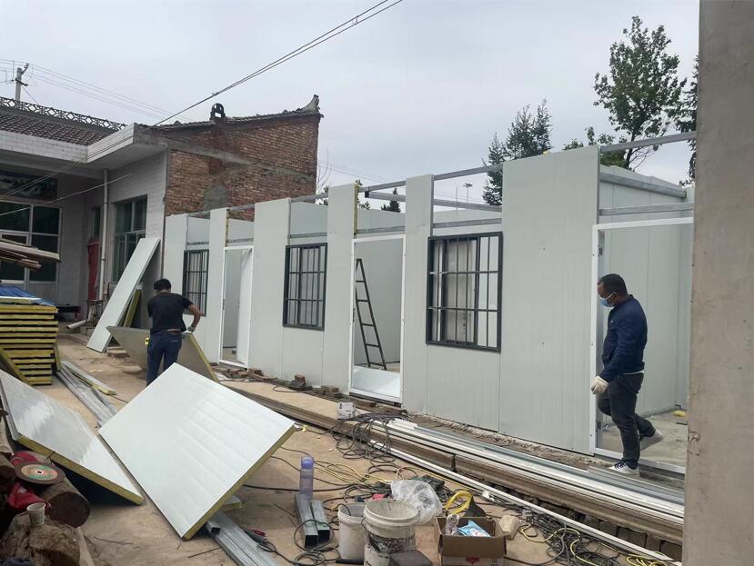 咸陽活動房安裝中