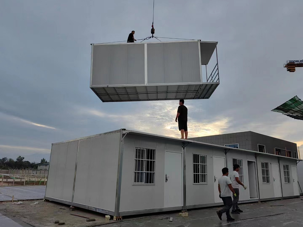 西安集裝箱活動房安裝完工